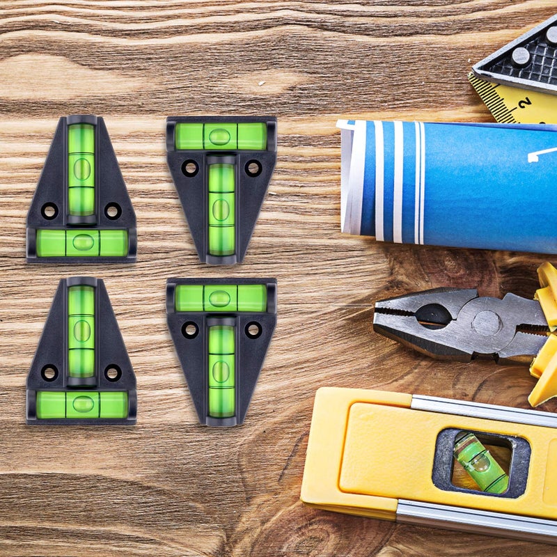 Firecore 4PCS RV T Level Bubble Levels Cross Check Bubble Two ways Multipurpose Spirit T-type Level for RVs, Camper, Furniture, Trailers, Tripods, Camera Equipment - Image 5